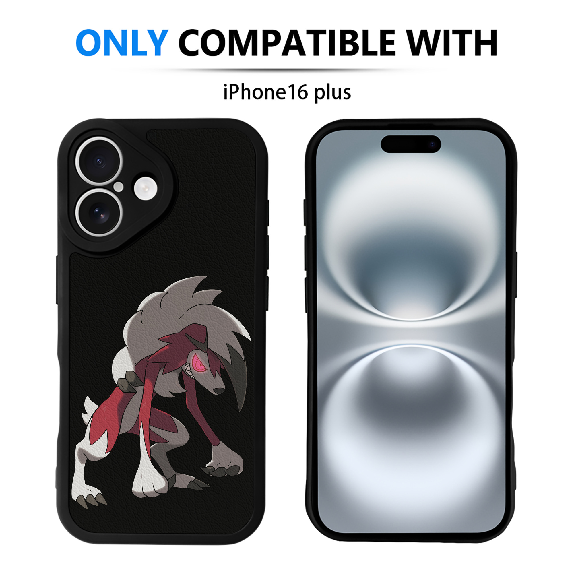 （画像用） ポケットモンスター Pokémon 【iPhone 16シリーズ対応】シリコンスマホケース（レザー調） 材質：シリコン